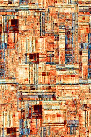 不规则几何印花华亿平台图片