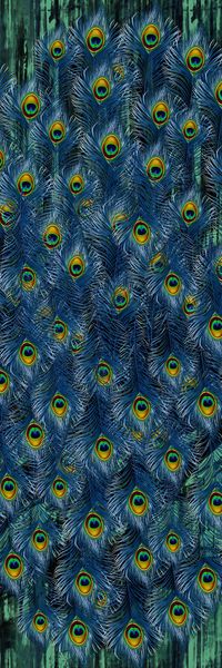 孔雀印花华亿平台图片