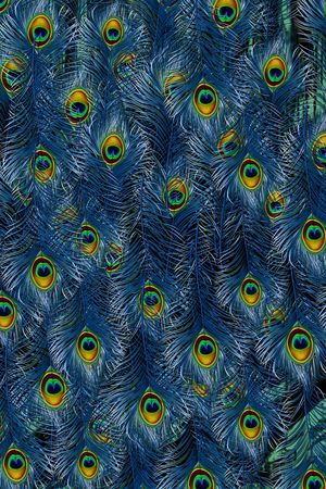 孔雀印花华亿平台图片