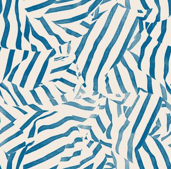 500441-褶皱条纹橙色兰色2016春夏女装数