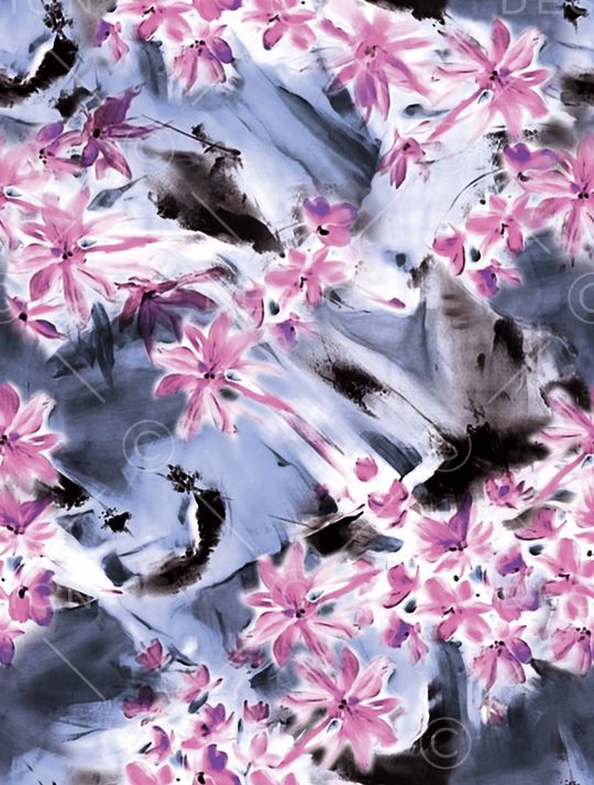 花卉印花华亿平台图片