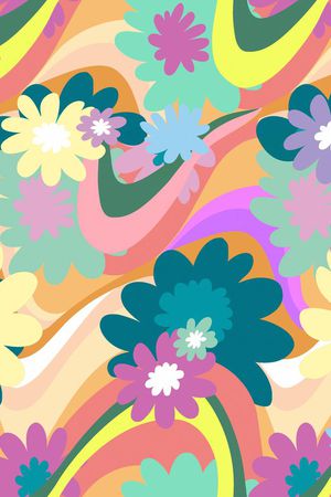 不规则几何印花华亿平台图片