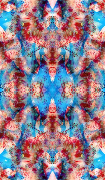 500489-时尚混搭男女休闲抽象印花