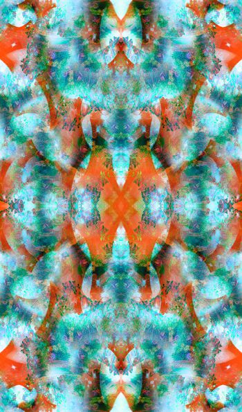 500490-时尚混搭男女休闲抽象印花