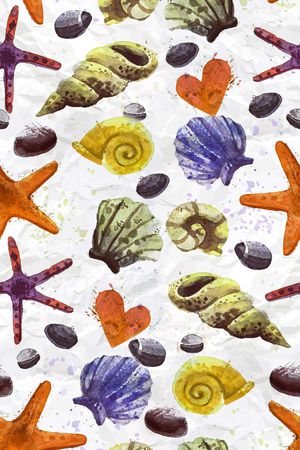 海底动物印花华亿平台图片