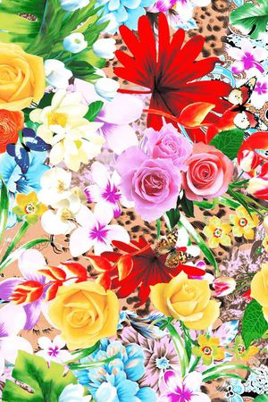 蝴碟印花华亿平台图片