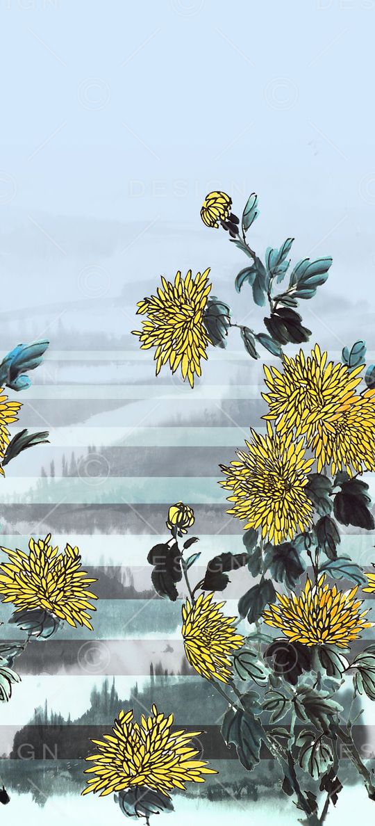 中国风印花华亿平台图片