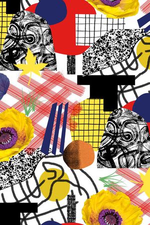 抽象印花华亿平台图片