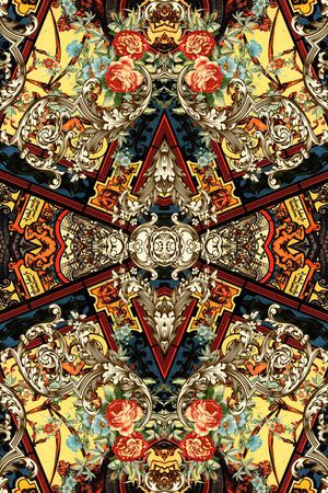 宫廷印花华亿平台图片