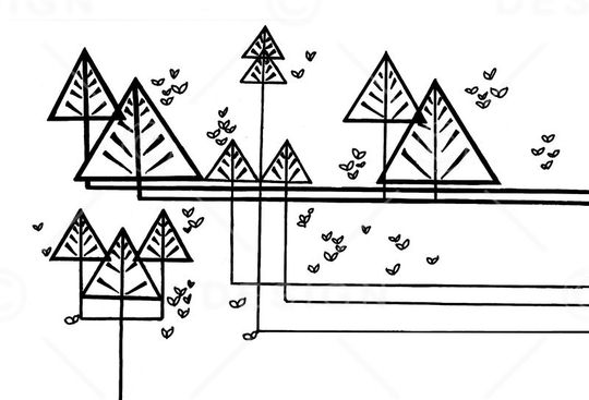 几何元素印花华亿平台图片