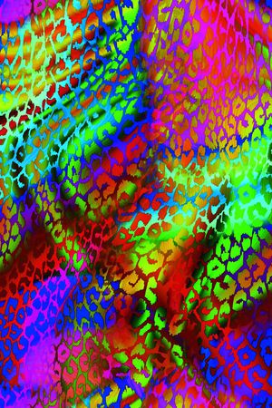 豹纹印花华亿平台图片