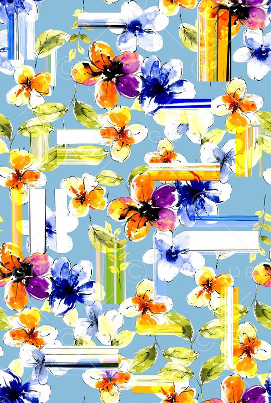 潮流时尚印花华亿平台图片