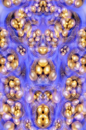 暗金色波点印花华亿平台图片