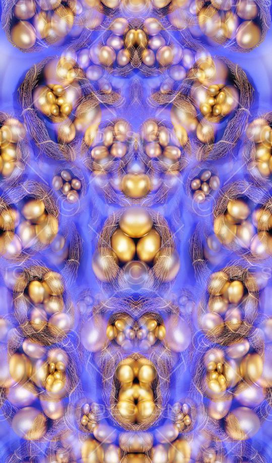 暗金色波点印花华亿平台图片