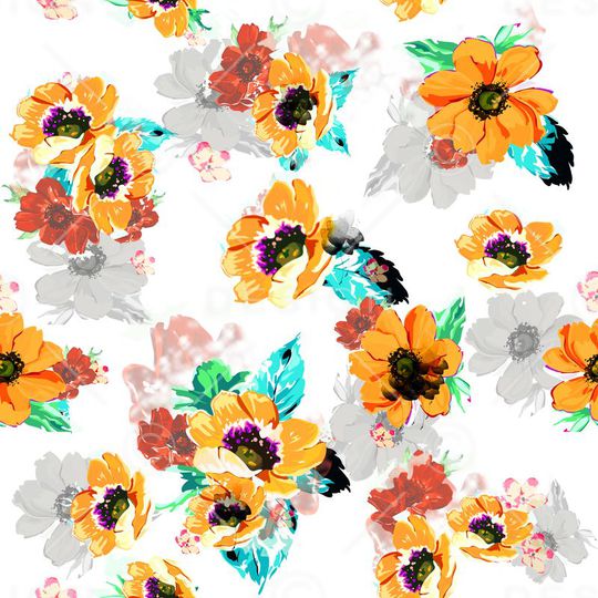 小清新印花华亿平台图片