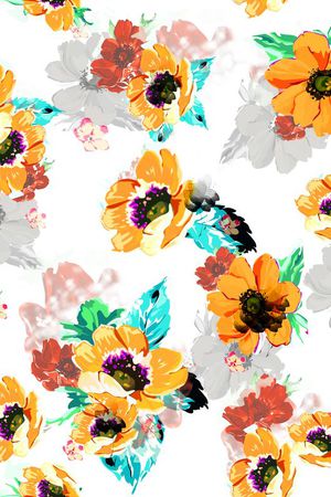 小清新印花华亿平台图片