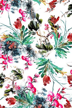 淡雅印花华亿平台图片