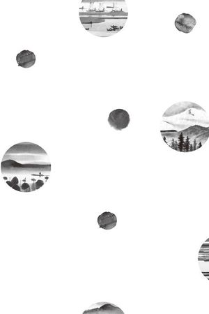 水墨印花华亿平台图片