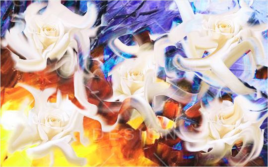 田园风印花华亿平台图片