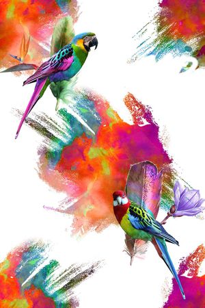 抽象印花华亿平台图片