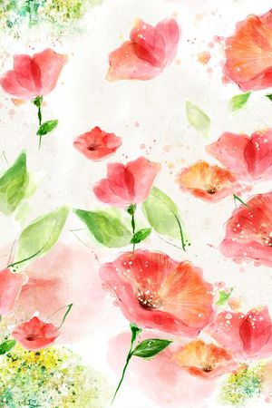 手绘抽象印花华亿平台图片