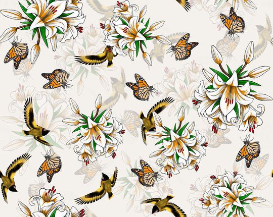 潮流时尚印花华亿平台图片