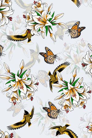 潮流时尚印花华亿平台图片