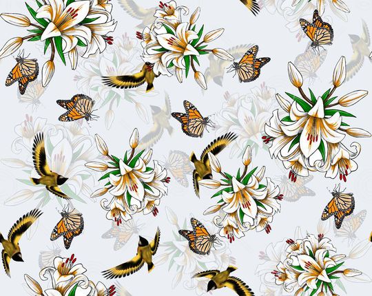 潮流时尚印花华亿平台图片