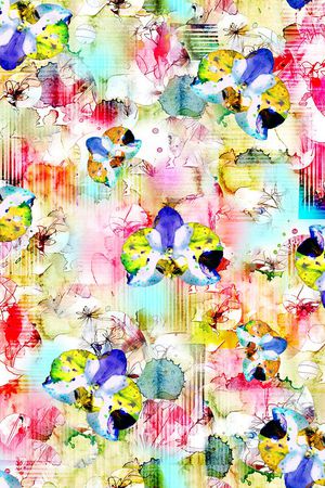 抽象印花华亿平台图片