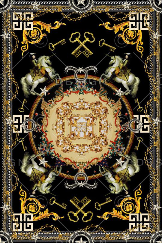 欧美复古大牌印花华亿平台图片