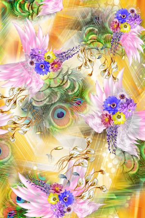 抽象印花华亿平台图片