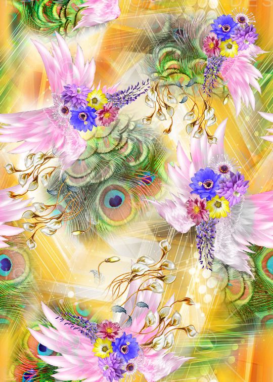 抽象印花华亿平台图片