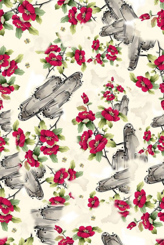 写意印花华亿平台图片