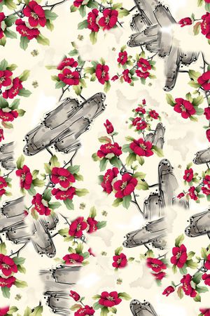 写意印花华亿平台图片