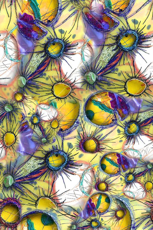 抽象印花华亿平台图片