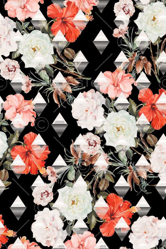 甜美 花卉印花华亿平台图片