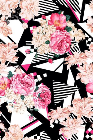 牡丹印花华亿平台图片