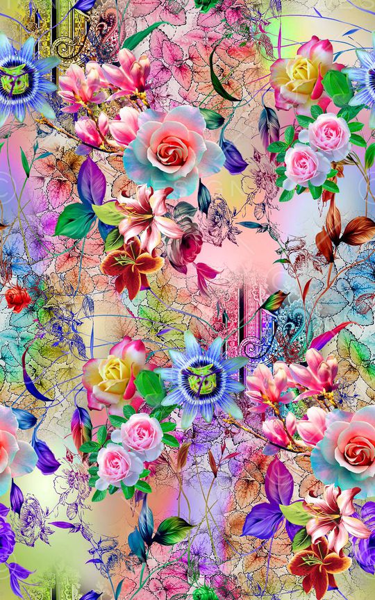 抽象印花华亿平台图片