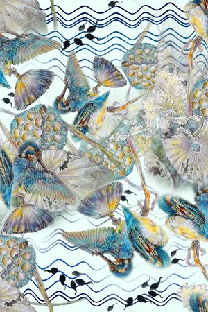 中国风印花华亿平台图片