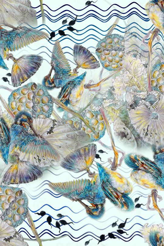 中国风印花华亿平台图片