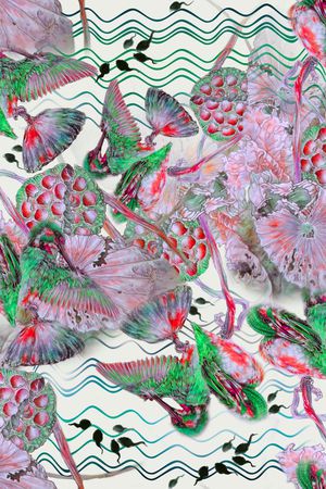 中国风印花华亿平台图片