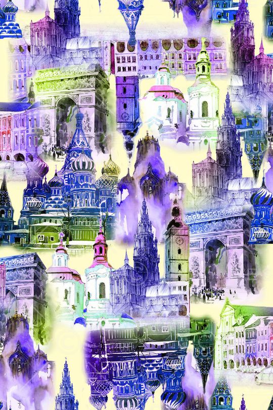 手绘 休闲风印花华亿平台图片