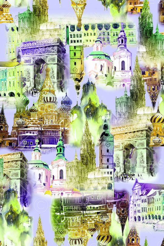 手绘 休闲风印花华亿平台图片