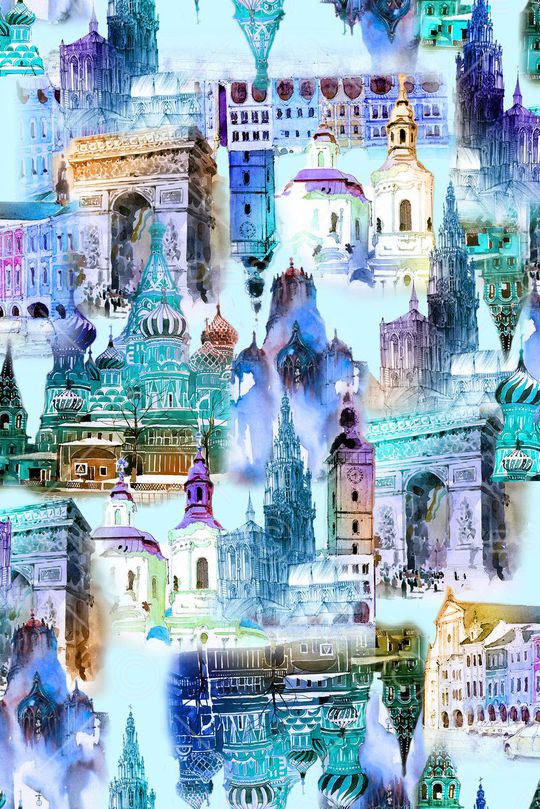 手绘 休闲风印花华亿平台图片