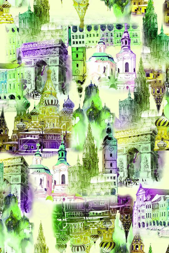 手绘 休闲风印花华亿平台图片