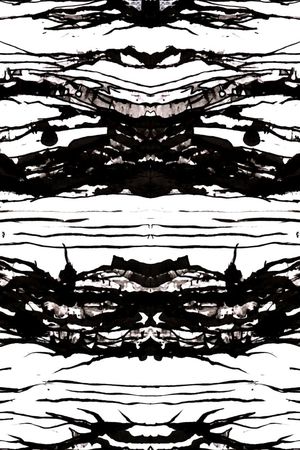 复古水墨画印花华亿平台图片