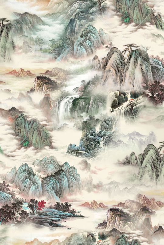 山水印花华亿平台图片