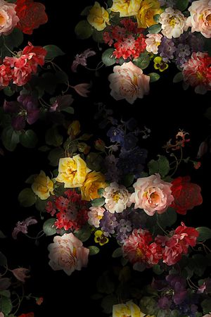 油画花印花华亿平台图片