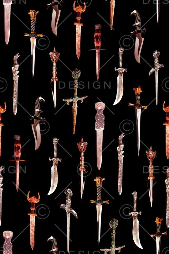 时尚 高贵 复古 宫廷 欧美 兵器 男装 女装 围巾 匕首 古典 大牌 爆款  几何印花华亿平台图片