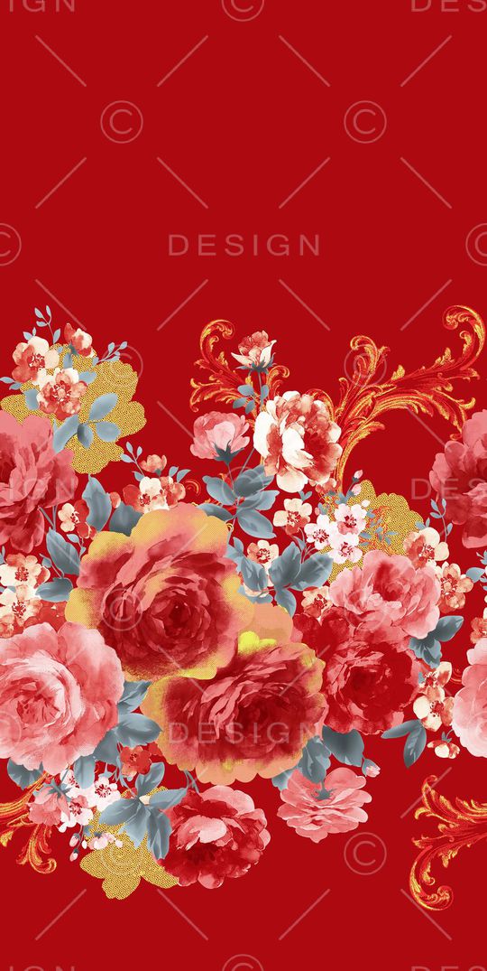 花卉印花华亿平台图片